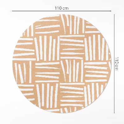 Kerek vinil szőnyeg Minimalista absztrakt boho minta