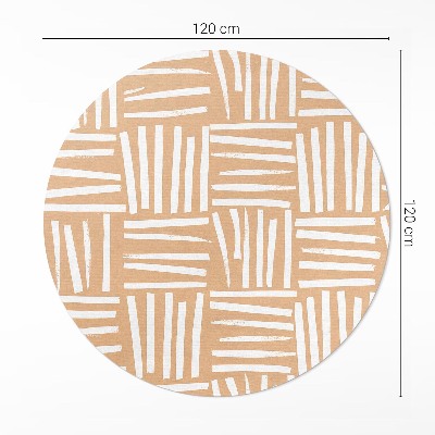 Kerek vinil szőnyeg Minimalista absztrakt boho minta