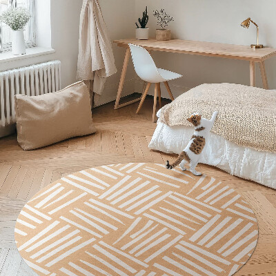 Kerek vinil szőnyeg Minimalista absztrakt boho minta