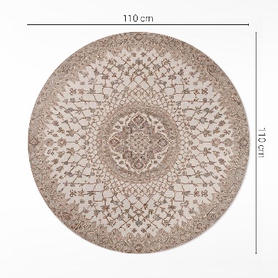 Kerek vinil szőnyeg Régi stílusú mandala díszítés vintage