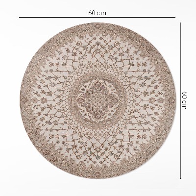 Kerek vinil szőnyeg Régi stílusú mandala díszítés vintage