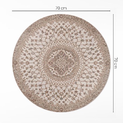 Kerek vinil szőnyeg Régi stílusú mandala díszítés vintage