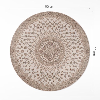 Kerek vinil szőnyeg Régi stílusú mandala díszítés vintage