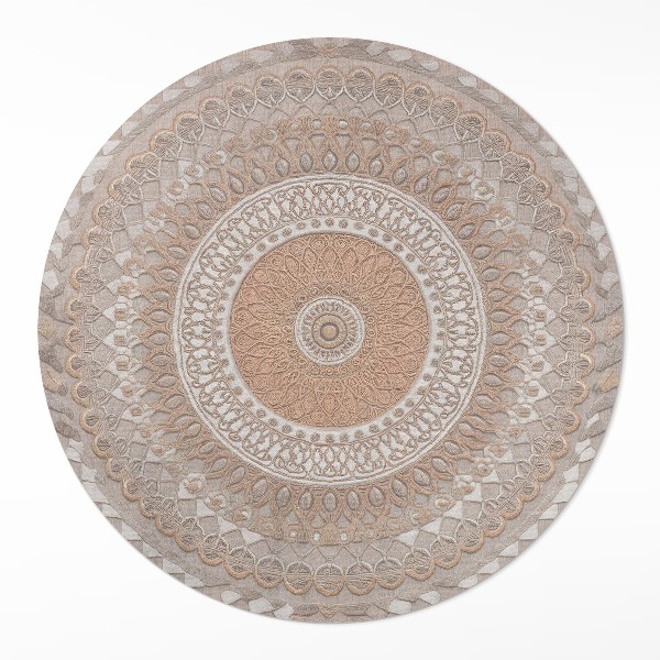Kerek vinil szőnyeg Kötött mandala