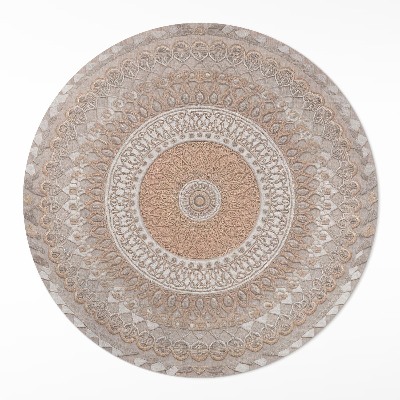 Kerek vinil szőnyeg Kötött mandala