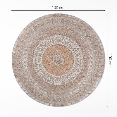 Kerek vinil szőnyeg Kötött mandala