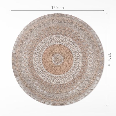 Kerek vinil szőnyeg Kötött mandala