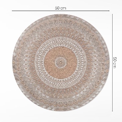 Kerek vinil szőnyeg Kötött mandala