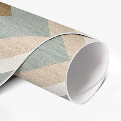 Kerek vinil szőnyeg Boho absztrakció geometrikus indiai stílusban
