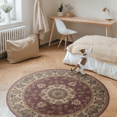 Kerek vinil szőnyeg Elegáns perzsa harmónia
