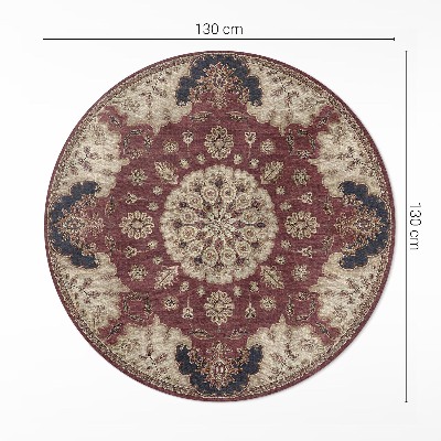 Kerek vinil szőnyeg Elegáns perzsa szimmetria