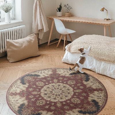 Kerek vinil szőnyeg Elegáns perzsa szimmetria