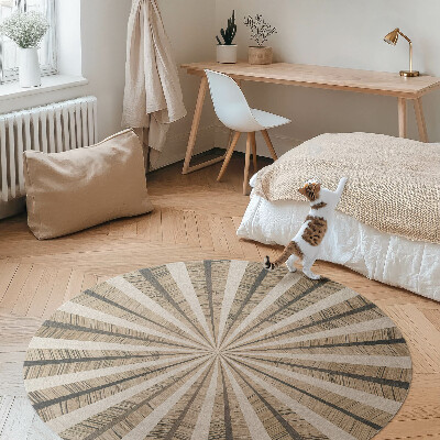 Kerek vinil szőnyeg Homokos geometria