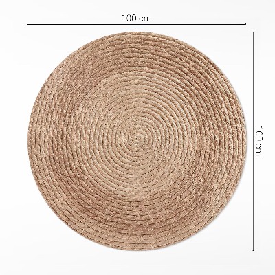 Kerek vinil szőnyeg Húrvonalak minimalista stílusban