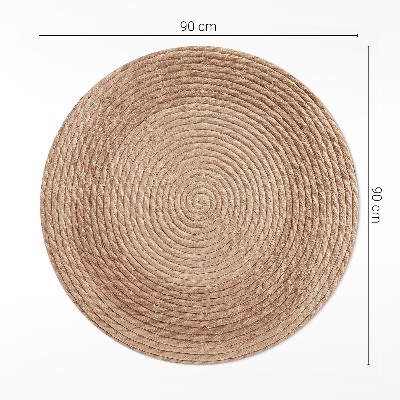 Kerek vinil szőnyeg Húrvonalak minimalista stílusban