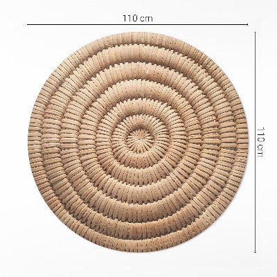 Kerek vinil szőnyeg Minimalista boho kötés
