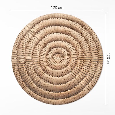 Kerek vinil szőnyeg Minimalista boho kötés