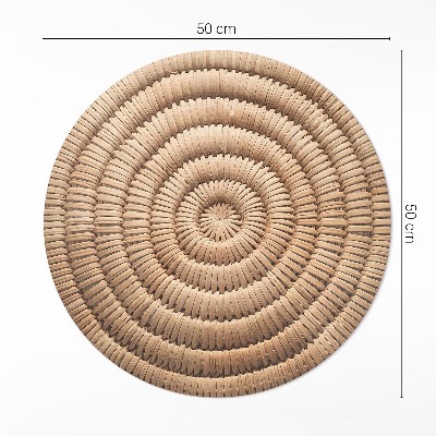 Kerek vinil szőnyeg Minimalista boho kötés