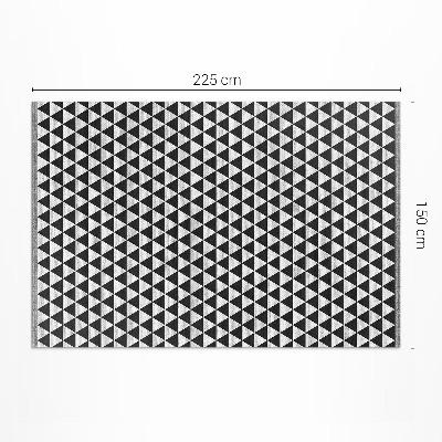 Vinil szőnyeg Geometrikus mintás háromszögek szövet utánzat