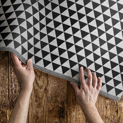 Vinil szőnyeg Geometrikus mintás háromszögek szövet utánzat