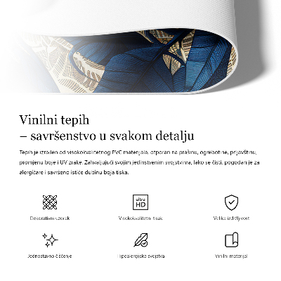 Pvc szőnyeg Azték stílusú, díszített szövet utánzat