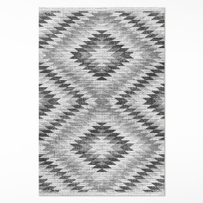 Műanyag szőnyeg Szürke geometriai mintás szövet utánzat