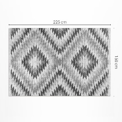 Műanyag szőnyeg Szürke geometriai mintás szövet utánzat