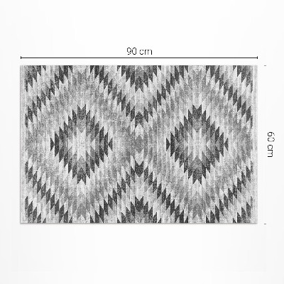 Műanyag szőnyeg Szürke geometriai mintás szövet utánzat