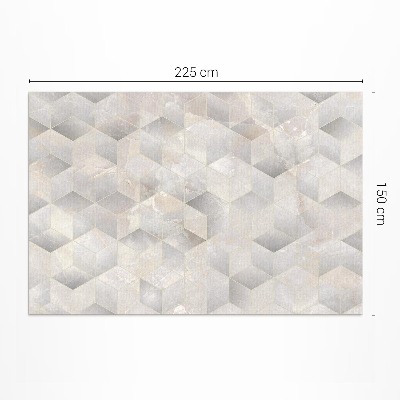 Mosható futószőnyeg Kocka 3D modern geometriai minta