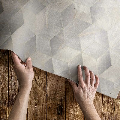 Mosható futószőnyeg Kocka 3D modern geometriai minta
