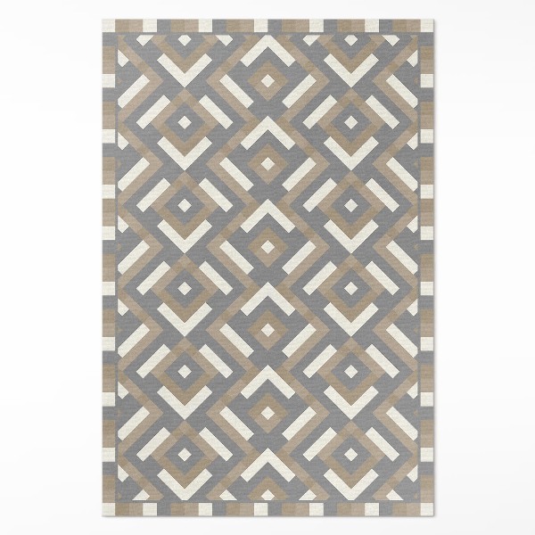 Pvc futószőnyeg Geometria szabályos minta vintage boho