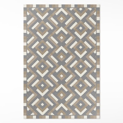 Pvc futószőnyeg Geometria szabályos minta vintage boho