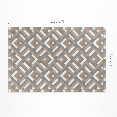 Pvc futószőnyeg Geometria szabályos minta vintage boho
