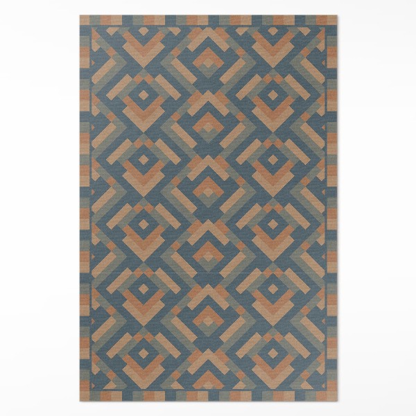 Poliészter futószőnyeg Azték geometriai minta vintage boho