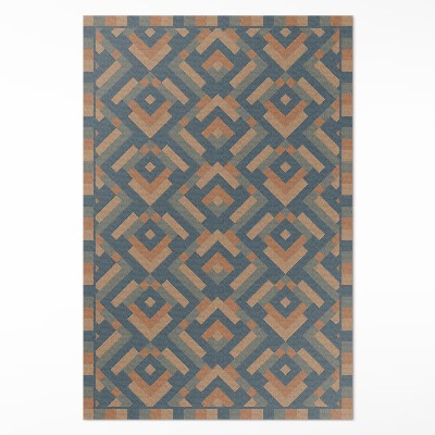 Poliészter futószőnyeg Azték geometriai minta vintage boho