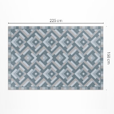 Mosható futószőnyeg Azték geometriai minta vintage boho