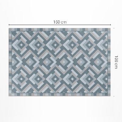 Mosható futószőnyeg Azték geometriai minta vintage boho