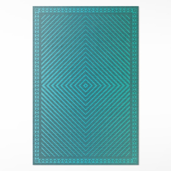 Mosható futószőnyeg Geometrikus gyémánt modern vonalak