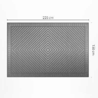 Műanyag szőnyeg Geometriai gyémánt designer vonalak