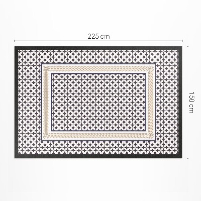 Mosható futószőnyeg Geometrikus copf elegáns mozaik