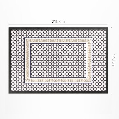 Mosható futószőnyeg Geometrikus copf elegáns mozaik