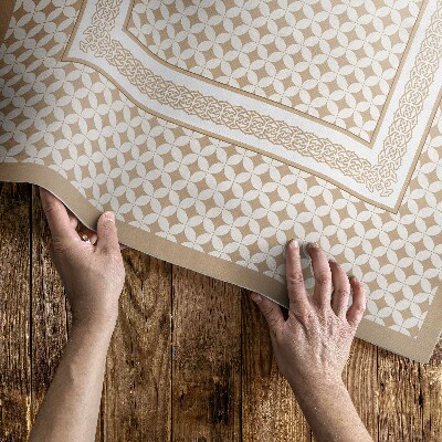 Műanyag szőnyeg Geometrikus copf mozaikos csillogás