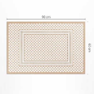 Műanyag szőnyeg Geometrikus copf mozaikos csillogás