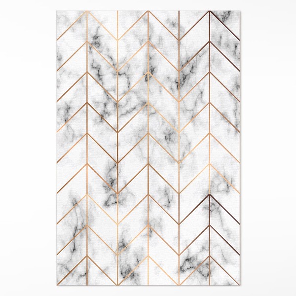 Pvc szőnyeg Herringbone márvány modern vonalak