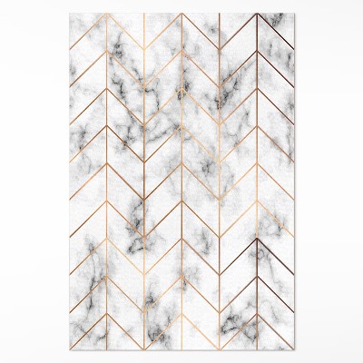 Pvc szőnyeg Herringbone márvány modern vonalak