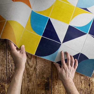 Poliészter futószőnyeg Geometrikus formák modern mozaik