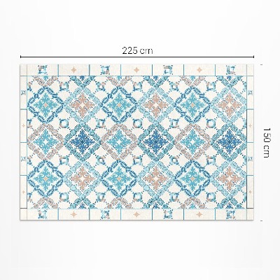 Mosható futószőnyeg Geometrikus kötött mintás dekoratív csempe