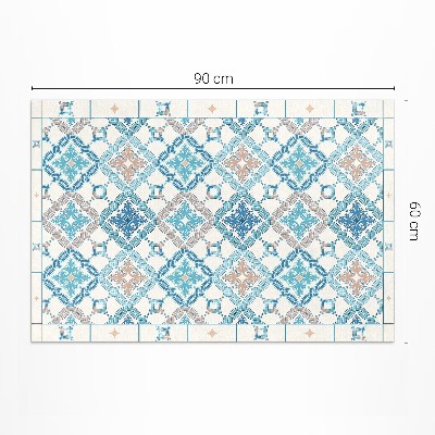 Mosható futószőnyeg Geometrikus kötött mintás dekoratív csempe