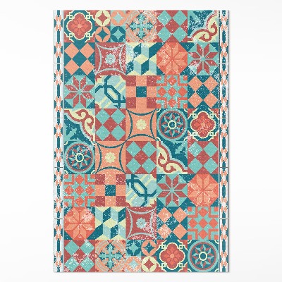 Pvc szőnyeg portugál retro shabby csempe