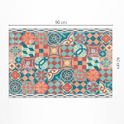 Pvc szőnyeg portugál retro shabby csempe
